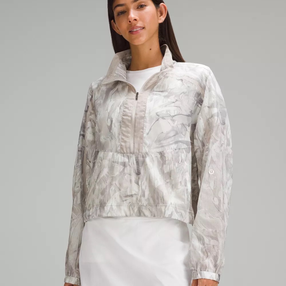 Lululemon Athletica Patterned Gray Utility Jacket - NWT